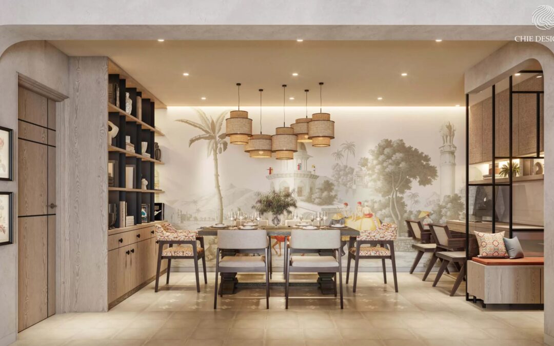 What interior design style suits a midcentury home?