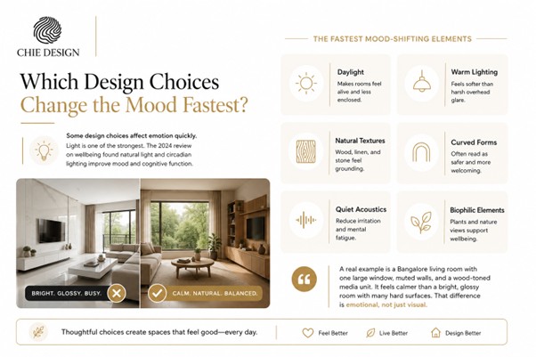 Which design choices change the mood fastest?